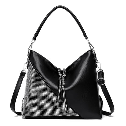 Fashionable Diamond Shoulder Bag With Large Capacity Luxurious Designer Brand Women's Handbag High Quality Leather Crossbody Bag