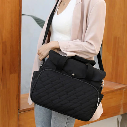 Fashionable Dwaterproof Waterproof One-shoulder Portable Diaper Storage Bag Suitable for Newborn Mothers Baby Maternit