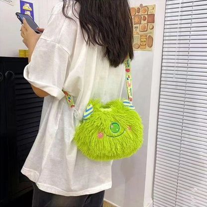 Fashionable Girls Bag Women Plush Tote Autumn/Winter Handbag Elegant Ladies Bag