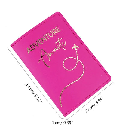 Fashionable Lover Couple Passport Cover Gift for Travelers Credit Card Holder