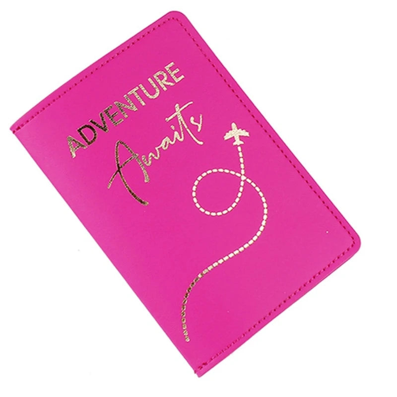 Fashionable Lover Couple Passport Cover Gift for Travelers Credit Card Holder