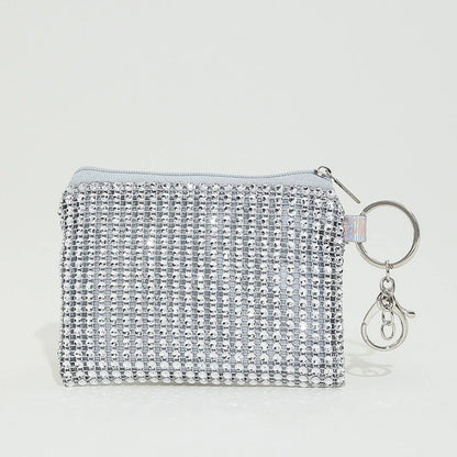 Fashionable Mini Coin Purse Keychain Wallet with Zipper Closure Perfect for Fashionistas and Party