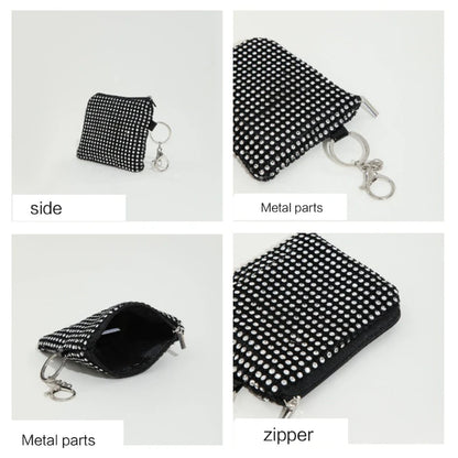 Fashionable Mini Coin Purse Keychain Wallet with Zipper Closure Perfect for Fashionistas and Party