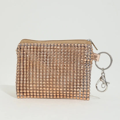 Fashionable Mini Coin Purse Keychain Wallet with Zipper Closure Perfect for Fashionistas and Party