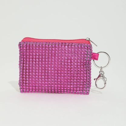 Fashionable Mini Coin Purse Keychain Wallet with Zipper Closure Perfect for Fashionistas and Party