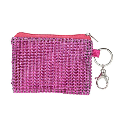 Fashionable Mini Coin Purse Keychain Wallet with Zipper Closure Perfect for Fashionistas and Party