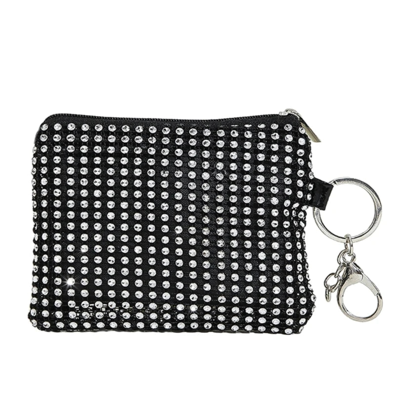 Fashionable Mini Coin Purse Keychain Wallet with Zipper Closure Perfect for Fashionistas and Party