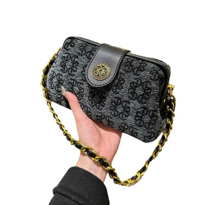 Fashionable PU Trendy Dumpling Bags, Retro Temperament Handbag, High-end Shoulder Bag, Armpit Bags, Pleated Clip Bag
