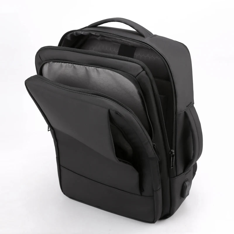 Fashionable USB Charging Travel Backpack with Expandable Design for Men Business Commuter Laptop Backpacks school bags mochilas