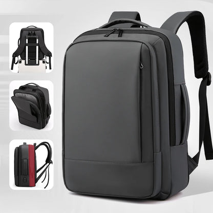 Fashionable USB Charging Travel Backpack with Expandable Design for Men Business Commuter Laptop Backpacks school bags mochilas