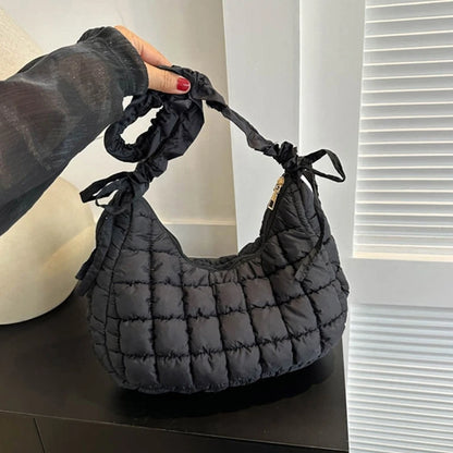 Fashionable and Durable Pleated Single Shoulder Bag Crossbody Sling Bags