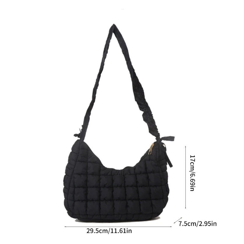 Fashionable and Durable Pleated Single Shoulder Bag Crossbody Sling Bags
