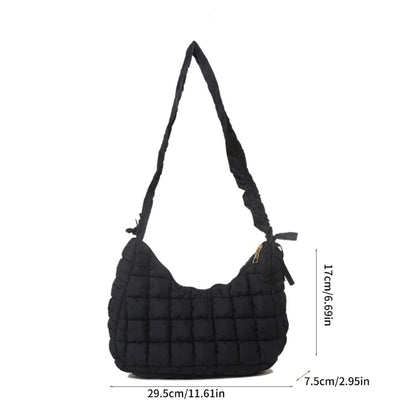 Fashionable and Durable Pleated Single Shoulder Bag Crossbody Sling Bags