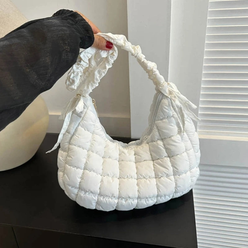 Fashionable and Durable Pleated Single Shoulder Bag Crossbody Sling Bags