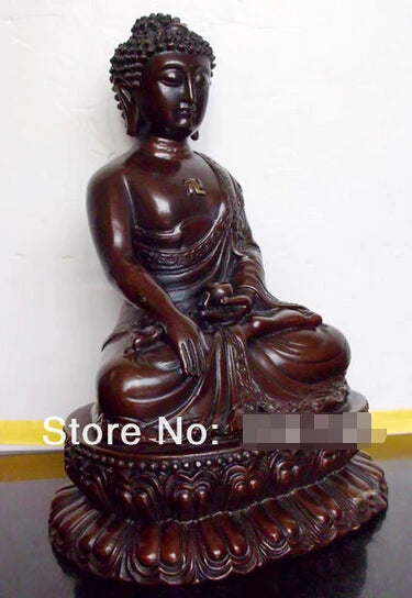 Fast shipping Tibet SHAKYAMUNI BUDDHA BRONZE STATUE