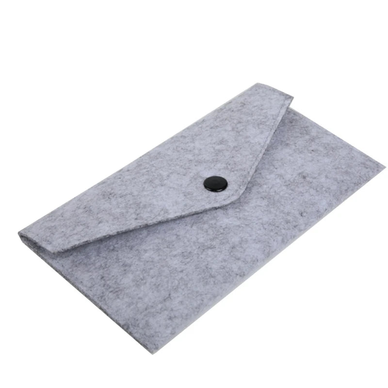Felt Coin Wallet Women Men Purse Change Bag ID Credit Card Holder