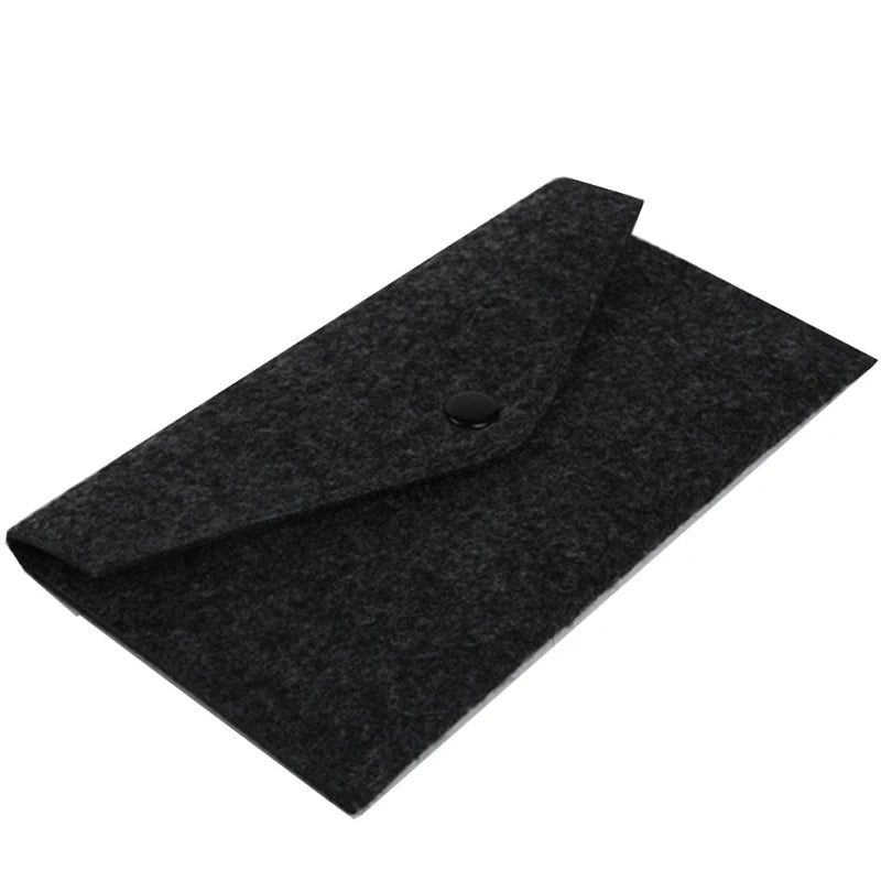 Felt Coin Wallet Women Men Purse Change Bag ID Credit Card Holder