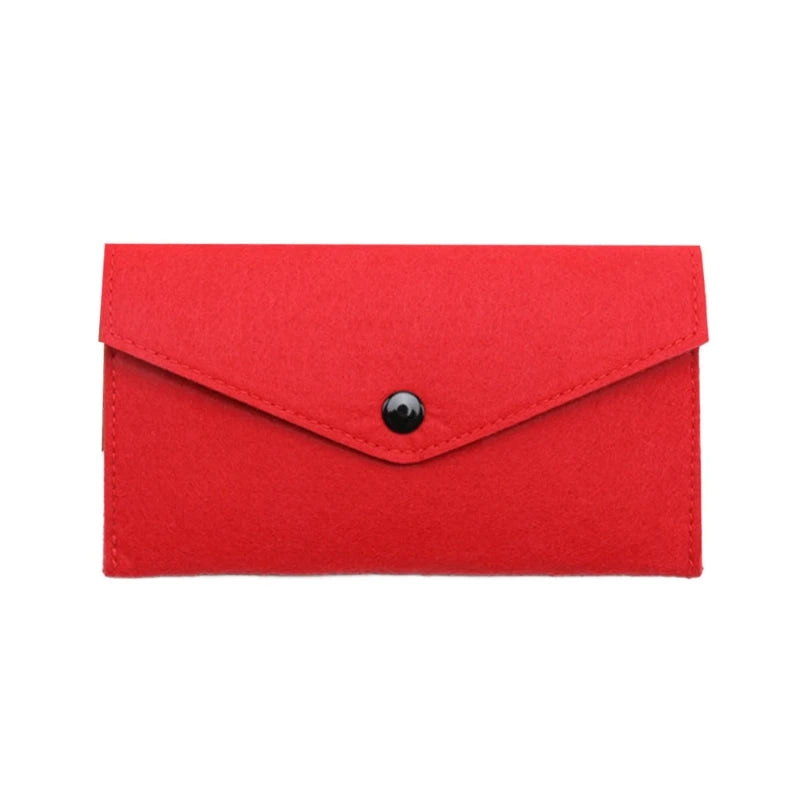 Felt Coin Wallet Women Men Purse Change Bag ID Credit Card Holder