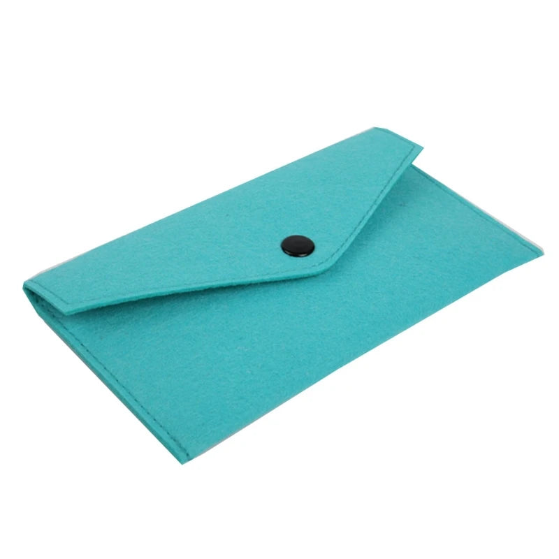 Felt Coin Wallet Women Men Purse Change Bag ID Credit Card Holder