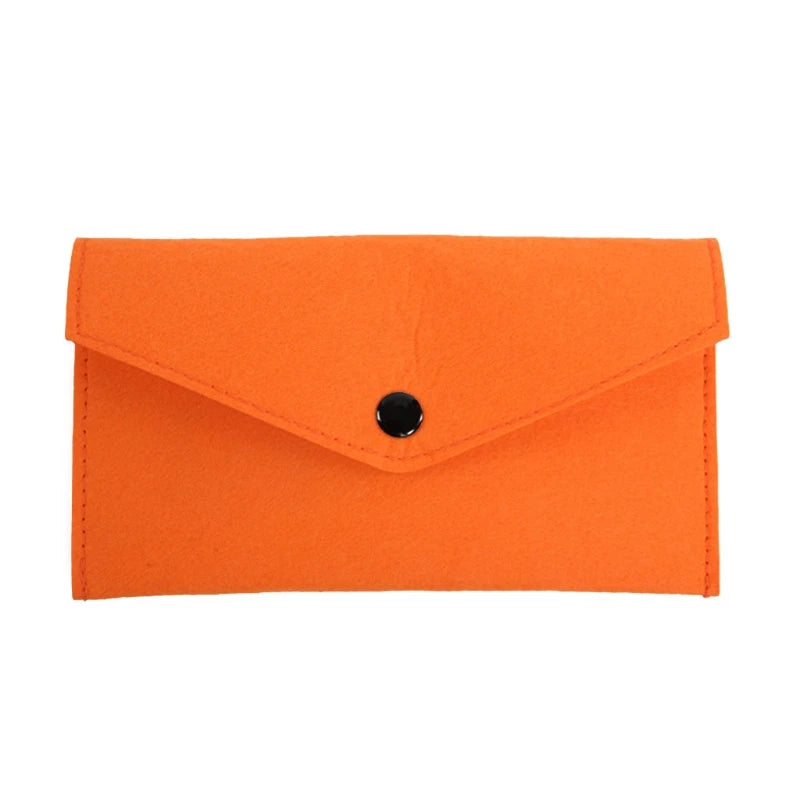 Felt Coin Wallet Women Men Purse Change Bag ID Credit Card Holder