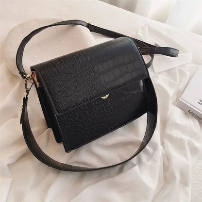 Female 2020 New Fashion Designer Luxury Broadband Square Sling Bag Western Style All-match Stone Pattern Shoulder/Crossbody Bag