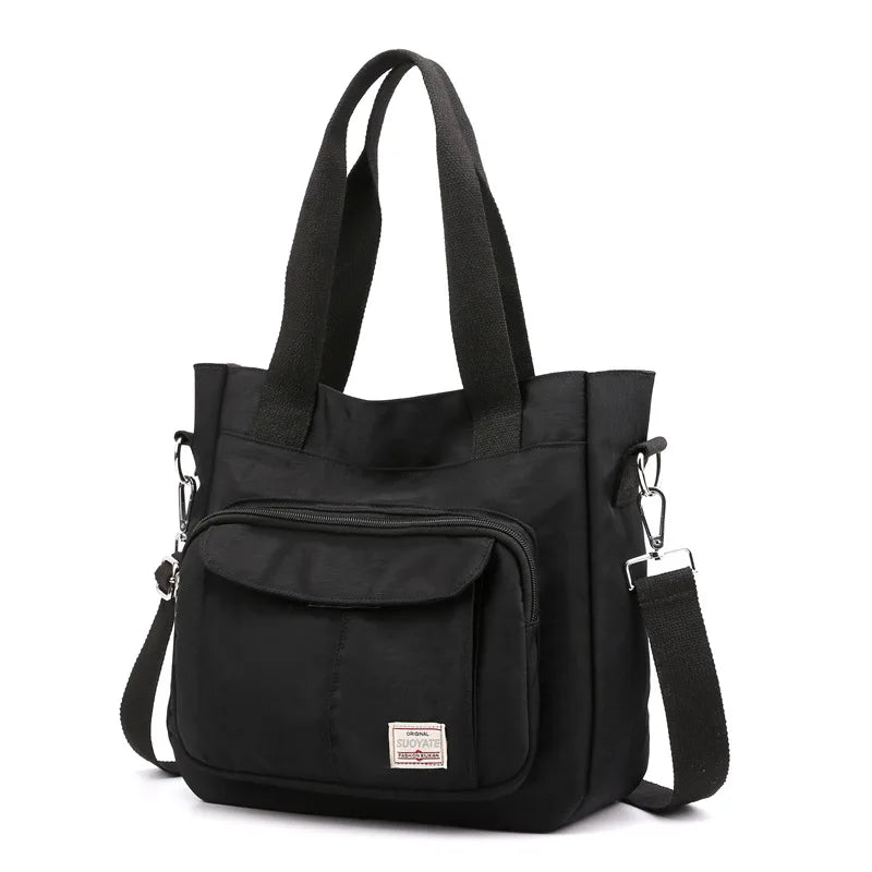 Female Bag Shoppers Simple Fashion Zipper Handbags Shoulder Waterproof Large Capacity Tote Bags 2024 Women's Crossbody