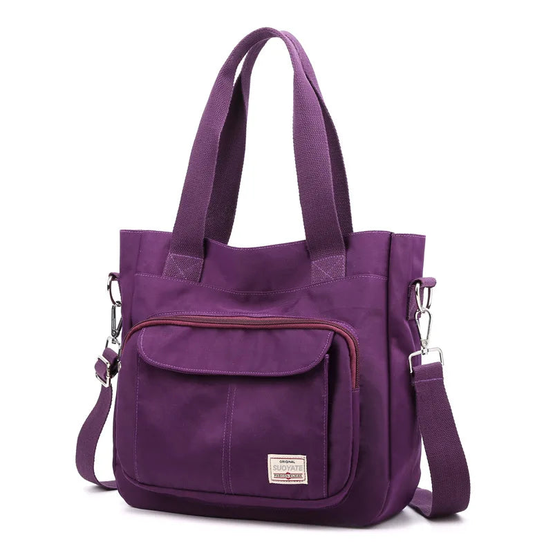 Female Bag Shoppers Simple Fashion Zipper Handbags Shoulder Waterproof Large Capacity Tote Bags 2024 Women's Crossbody
