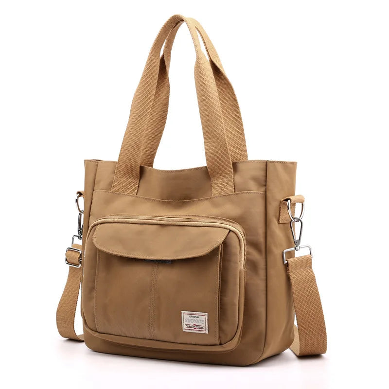 Female Bag Shoppers Simple Fashion Zipper Handbags Shoulder Waterproof Large Capacity Tote Bags 2024 Women's Crossbody