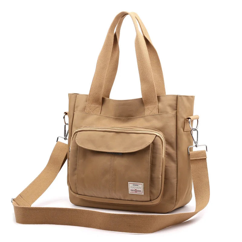 Female Bag Shoppers Simple Fashion Zipper Handbags Shoulder Waterproof Large Capacity Tote Bags 2024 Women's Crossbody