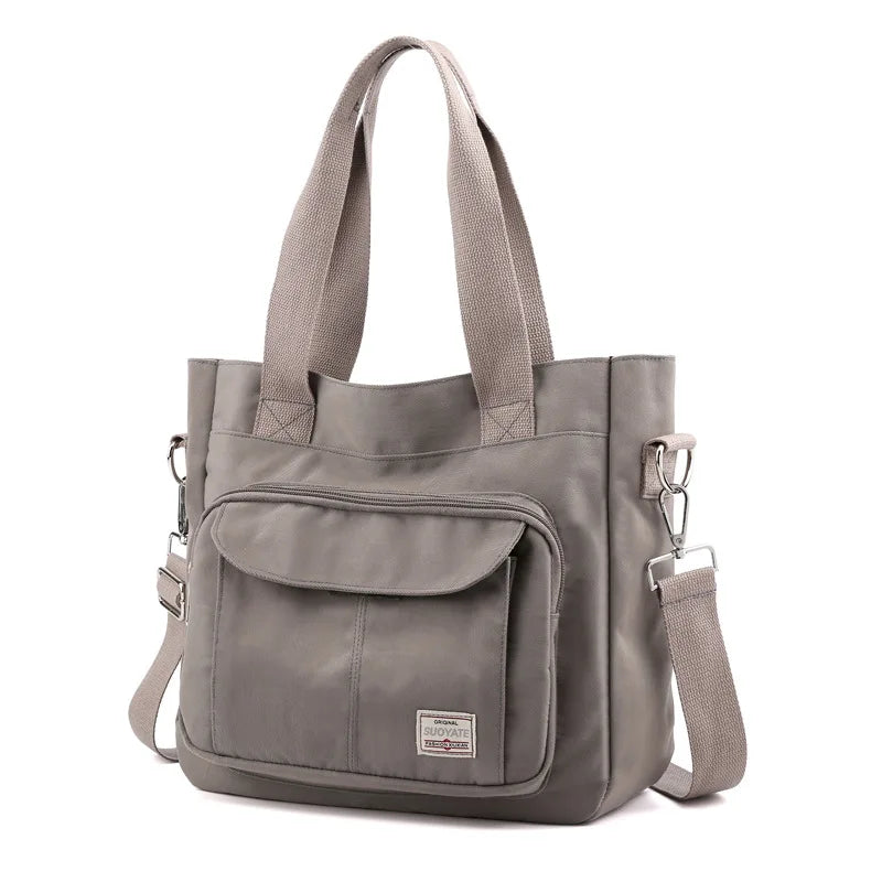 Female Bag Shoppers Simple Fashion Zipper Handbags Shoulder Waterproof Large Capacity Tote Bags 2024 Women's Crossbody