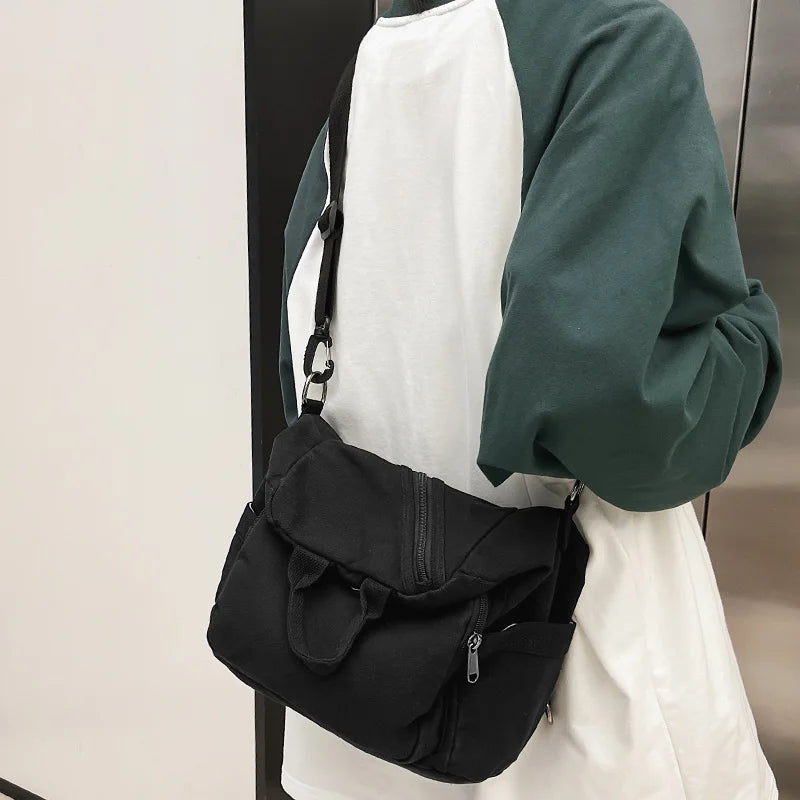 Female Canvas Vintage Backpack Fashion Women Laptop Bags Brown Trendy Lady Small Backpack Girl Travel School Bag College Student