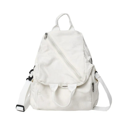 Female Canvas Vintage Backpack Fashion Women Laptop Bags Brown Trendy Lady Small Backpack Girl Travel School Bag College Student