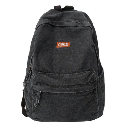 Female Canvas Vintage College Backpack Women Laptop Denim School Bag Fashion Girl Travel Book Backpack Ladies Leisure Kawaii Bag