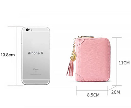 Female Cardholder Genuine Leather Credit Card Men Travel Passport Long Wallets Purse Black Women Business ID Holder