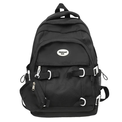 Female Coin Purse Net TravelSchool Bag Women Kawaii Nylon Mesh Laptop Book Bag Cool Fashion Ladies Student College Backpack Girl