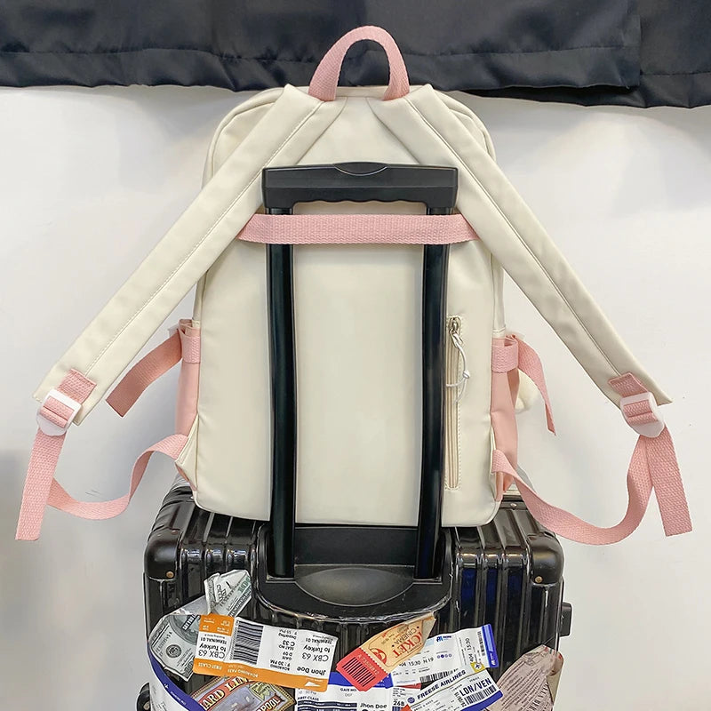 Female Cute Purple College Backpack Girl Travel Harajuku School Bag Laptop Ladies Kawaii Backpack Fashion Women Book Bags Trendy