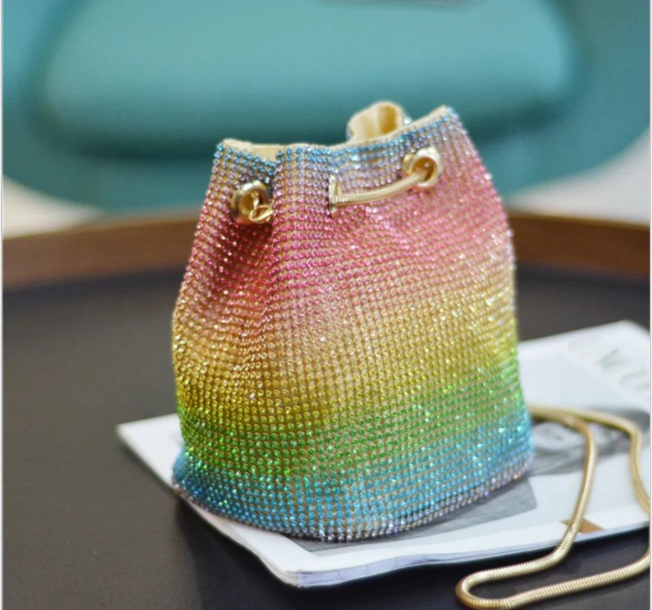 Female Diamonds Evening Bag Clutch Bags Women Luxury Pearl Beaded Metallic Handbags Ladies Wedding Party Purse Clutches Bags