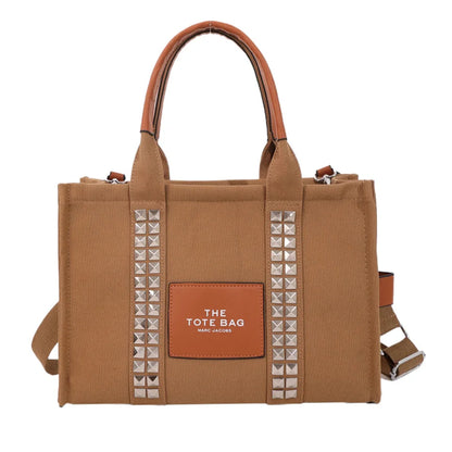 Female Fashion Canvas Crossbody Bag Women Senior Retro High Capacity Shoulder Bag Ladies Exquisite Versatile Shopping Travel Bag