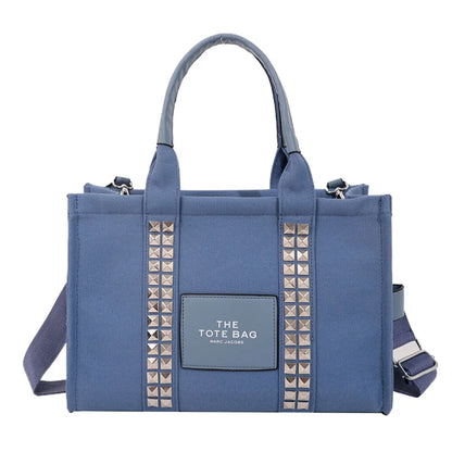 Female Fashion Canvas Crossbody Bag Women Senior Retro High Capacity Shoulder Bag Ladies Exquisite Versatile Shopping Travel Bag