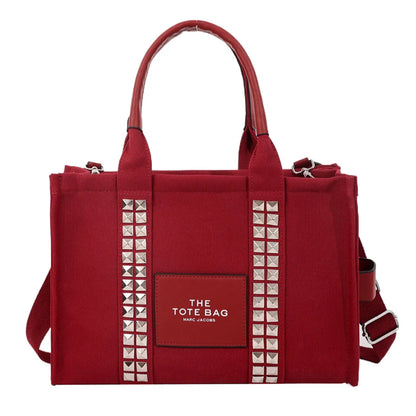 Female Fashion Canvas Crossbody Bag Women Senior Retro High Capacity Shoulder Bag Ladies Exquisite Versatile Shopping Travel Bag