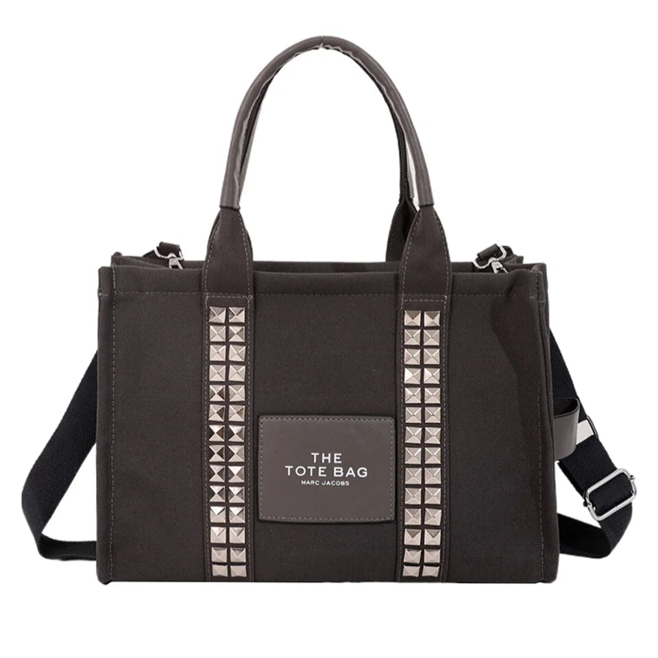 Female Fashion Canvas Crossbody Bag Women Senior Retro High Capacity Shoulder Bag Ladies Exquisite Versatile Shopping Travel Bag