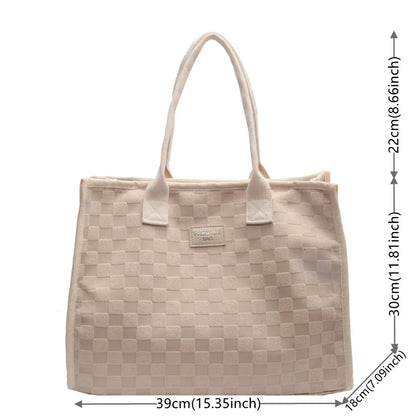 Female Fashion Canvas Shoulder Bags Women Retro Versatile Large-Capacity Handbags Ladies Simplicity Luxury Shopping Travel Bags