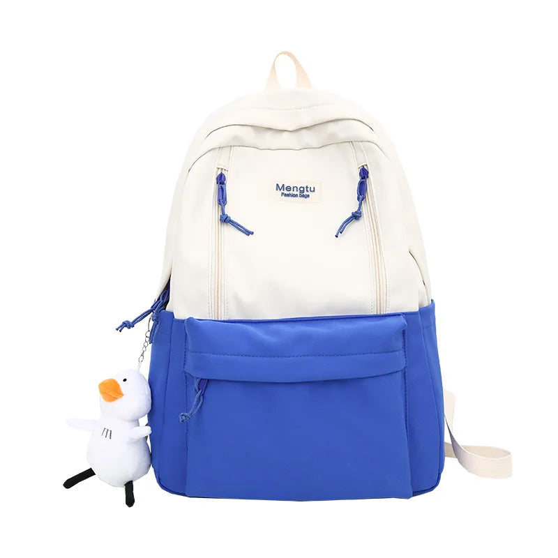 Female Fashion Waterproof College Backpack New Trendy Women Nylon Laptop School Bag Cool Leisure Lady Cute Girl Travel Book Bags
