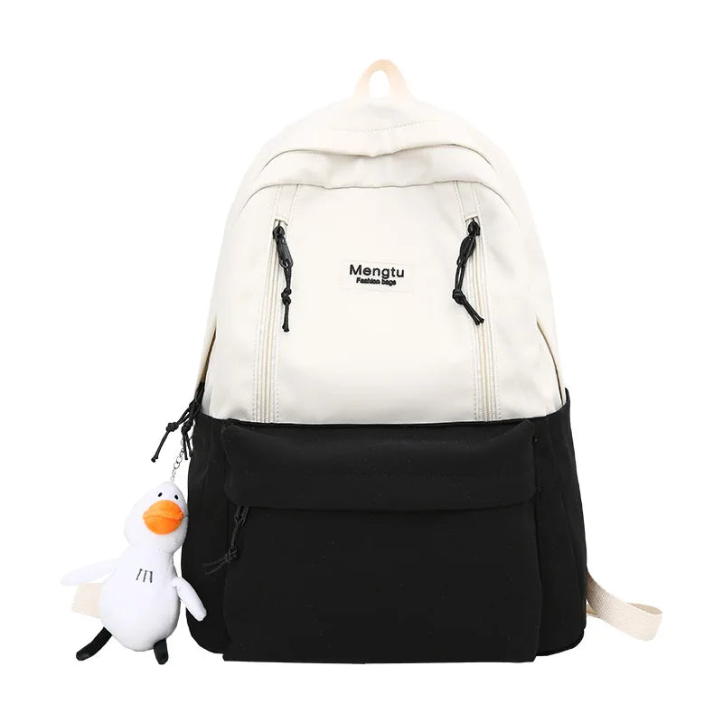 Female Fashion Waterproof College Backpack New Trendy Women Nylon Laptop School Bag Cool Leisure Lady Cute Girl Travel Book Bags