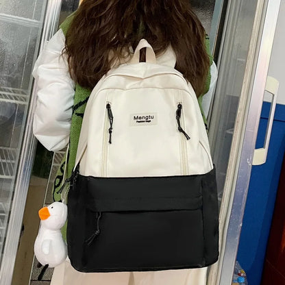 Female Fashion Waterproof College Backpack New Trendy Women Nylon Laptop School Bag Cool Leisure Lady Cute Girl Travel Book Bags