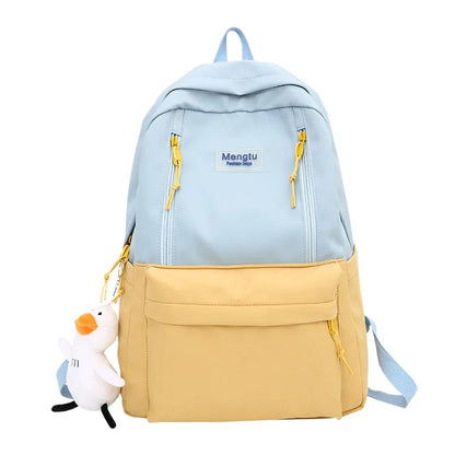 Female Fashion Waterproof College Backpack New Trendy Women Nylon Laptop School Bag Cool Leisure Lady Cute Girl Travel Book Bags