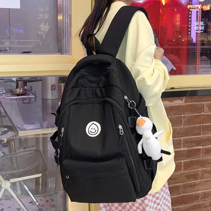 Female Fashion Waterproof Cute Nylon Girl Travel Book Bag Women Student Kawaii Laptop School Bags Ladies College Backpack Trendy