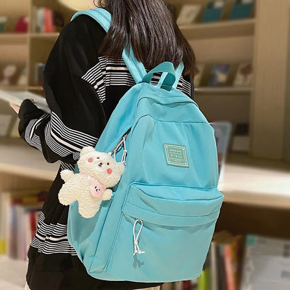 Female Fashion Waterproof Kawaii Backpack Trendy Women Laptop School Bag College Cool Lady Student Backpack Cute Girl Travel Bag