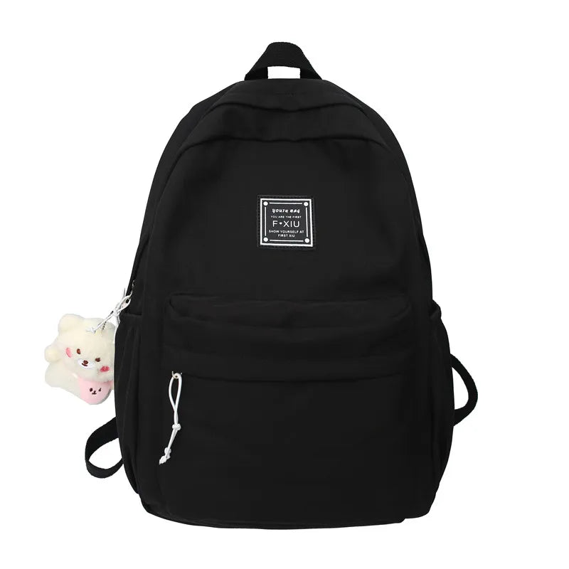 Female Fashion Waterproof Kawaii Backpack Trendy Women Laptop School Bag College Cool Lady Student Backpack Cute Girl Travel Bag