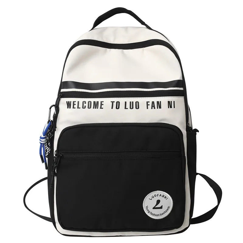 Female Green Student Bag Girl Travel Book Laptop Backpack Trendy Women Leisure School Bags Ladies Nylon College Backpack Fashion
